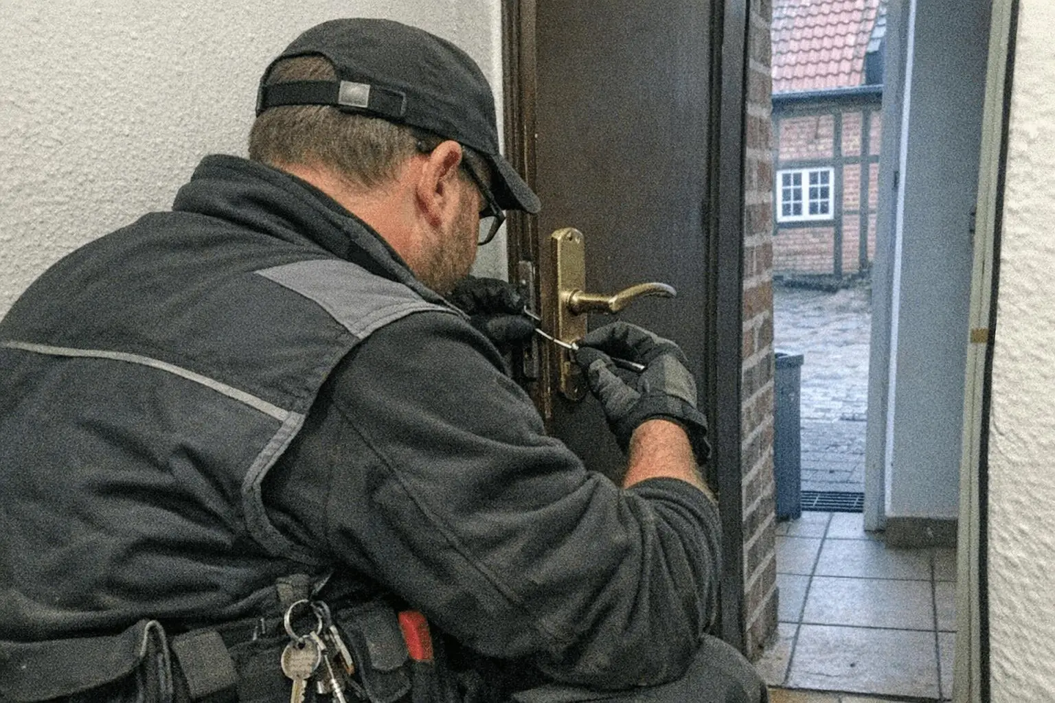Ausgesperrt Kelheim Hilfe geschultes Team mit Werkzeug